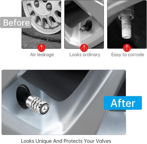 Tire Valve Stem Caps for Mercedes-Benz AMG A C E S Class Series Metal Car Wheel Air caps Auto Valve Stem Caps Accessories 4 Pcs in Kuwait