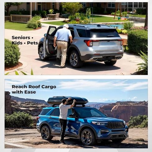 Running Boards Compatible with VW Atlas Cross Sport 2020-2026 Side Steps Nerf Bar 2Pcs Pedal Board&Brackets,All Black Strip in Saudi Arabia