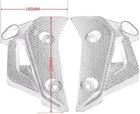Matte Black Front Side Indicator Radiator Covers Fairing Fit For Yamaha MT-07 MT07 2021-2025 in Saudi Arabia