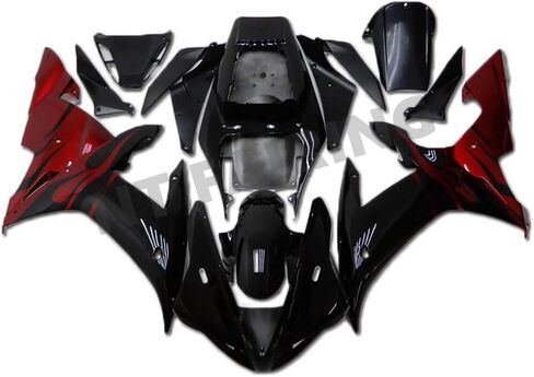 أحمر أسود حقن هدية تناسب ياماها 2002 2003 YZF R1 R1000 YZF-R1 جديد رسمت عدة ABS البلاستيك دراجة نارية هيكل السيارة ما بعد البيع in Kuwait