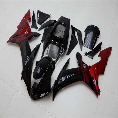 أحمر أسود حقن هدية تناسب ياماها 2002 2003 YZF R1 R1000 YZF-R1 جديد رسمت عدة ABS البلاستيك دراجة نارية هيكل السيارة ما بعد البيع in Kuwait