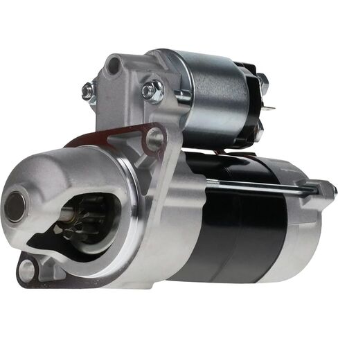 RAREELECTRICAL Starter Compatible with Kubota Mower Zd18 Zd21 Zd28 Zd221 Zd321 Zd323 Zd326 Garden Tractor G2160 Gr2100 Gr2120 1G023-63010 228000-7480 12V Pmgr Diesel in Kuwait