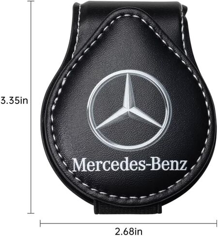 حامل نظارة شمسية للسيارة، حامل نظارات يناسب سلسلة Mercedes Benz CESM CLK GLK GL AB AMG GLS GLE AMG، حامل شماعة للنظارات الشمسية لواقي الشمس للسيارة، إكسسوارات داخلية، أسود in Kuwait