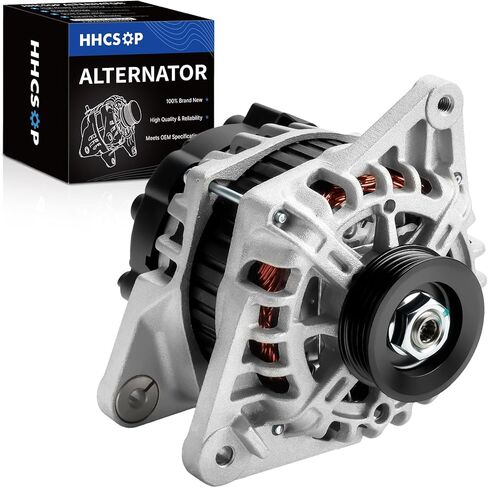 استبدال المولد الجديد لـ 2007 2008 2009 2010 2011 2012 Hyundai Elantra 2.0L، 2010 2011 Kia Soul 2.0L، 07 08 09 Spectra Spectra5 L4 2.0 2.0L 12V 90Amp استبدال 2655635، 3730023650، AVA0102، 11311N in Kuwait