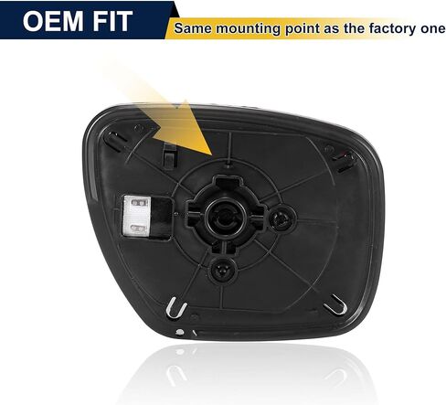 Car Rearview Mirror Glass Replacement with Backing Plate Heated Left Driver Side for Mazda 5 CX-7 for Mazda CX-9 Car Replacement Clear in Saudi Arabia