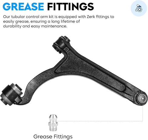 Front Lower Control Arms w/Ball Joints + Sway Bars + Tie Rods for Chrysler Pacifica 2004 2005 2006 2007 2008 Suspension Kit K621361 K621362 ES80646 ES3614 K7258-8pc Set in Kuwait