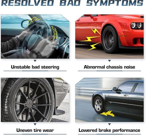 طقم تعليق 15 قطعة للواجهة الأمامية 2WD لسيارة Chevy GMC Tahoe Yukon C1500 C2500 أذرع التحكم العلوية الأمامية مع مفاصل كروية سفلية وقضبان ربط وقضبان ربط وأكمام ذراع Idler Pitman K620160 K620161 in Kuwait