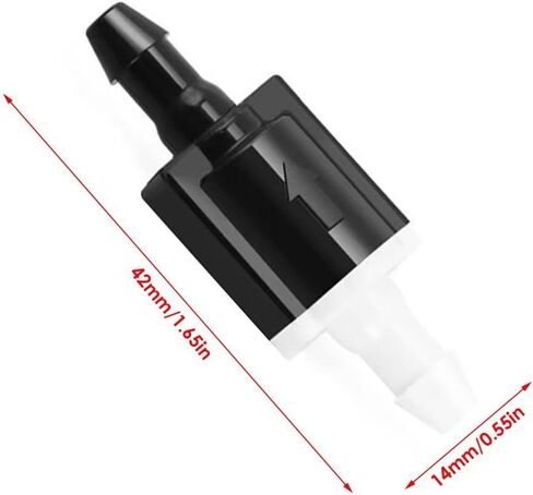Cabagii 2pcs 85321-26020 Universal Check Valves front windshield washer nozzles for Toyota, Lexus, Nissan and other brands – Windshield wiper jet check valves replacement accessories & repair kit by in Saudi Arabia