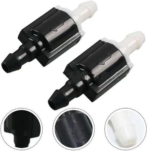 Cabagii 2pcs 85321-26020 Universal Check Valves front windshield washer nozzles for Toyota, Lexus, Nissan and other brands – Windshield wiper jet check valves replacement accessories & repair kit by in Saudi Arabia