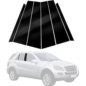 BASIKER Fit for 11th Gen Honda Civic Sedan 2022-2025 Pillar Post Trim Kit, Door Window B Pillar Glossy Black Cover, Strong Toughness PC Material in Saudi Arabia