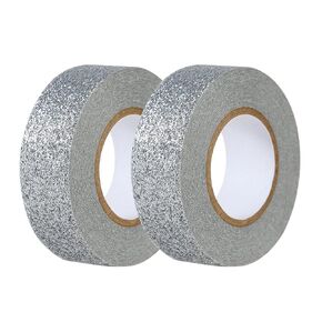 Gold Glitter Washi Tape 2 Rolls, Sparkle Decorative Tape for DIY Crafts Scrapbooking Journaling, Sticky Colored Masking Tape for Art, Wall Decor Gift Wrapping (0.6in x 11Yard) in Saudi Arabia