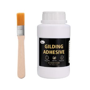 KINNO Gold Leaf Adhesive Kit, 8.8oz/260ml Water Based Gilding Glue with Brush & Gloves for Gold Leaf Sheets, Crafting & Decorative Art in Saudi Arabia