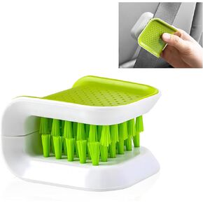 2PCS Car Seat Belt Cleaning Brush, U-Shaped Seatbelt Cleaner Washing Brush with Double-Sided Bristles, Closeable Non-Slip Scrubber Cleaning Tool for Most Car Safety Belts in Saudi Arabia