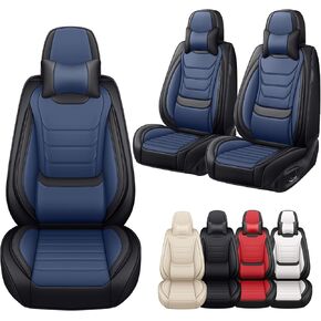 Seat Covers Fit for Dodge Challenger 2008-2023, Breathable & Anti-Slip Nappa Leather Seat Covers with 3D Side Wing Support, Quick-Drying, Airbag Compatible, 5 Seats with Pillows, Black Red in Saudi Arabia