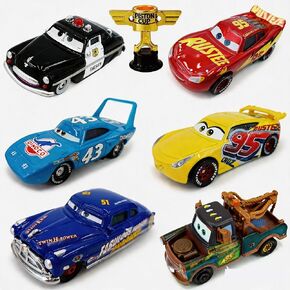 6-Pack Diecast Car - 1:55 Scale Alloy Vehicle Toys with Friction Power, Portable Mini Race Car Set for Kids Ages 3+ in Saudi Arabia