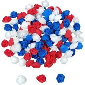 120 Pcs 1.3 Inch Mini Foam Rose Heads,Small Roses for Crafts,Foam Flowers Bulk,Artificial Flowers for Cake Decoration,Wedding Wreath Scrapbooking Decor (120, White) in Saudi Arabia