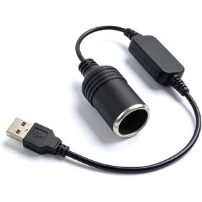1.20Ft USB to Cigarette Lighter Adapter,Plug & Play USB to 12V Adapter for Car Recorder,GPS,Dash Camera,Universal USBs to 12V Cigarette Lighter Adapters Car Accessories in Saudi Arabia