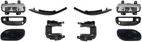 Front Bumper Cover Kit Compatible with 2019 2020 2021 2022 2023 2024 Ram 1500 ST, SLT, SXT, HFE, Laramie, Big Horn, Sport, Lone Star, Tradesman Models With Fog Lights in Saudi Arabia