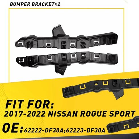 زوج واحد من دعامات المصد الأمامي تدعم دليل التجنيب الجانبي مناسب لـ 2017-2022 Nissan Rogue Sport يستبدل 62222-DF30A 62223-DF30A اليسار واليمين in Kuwait