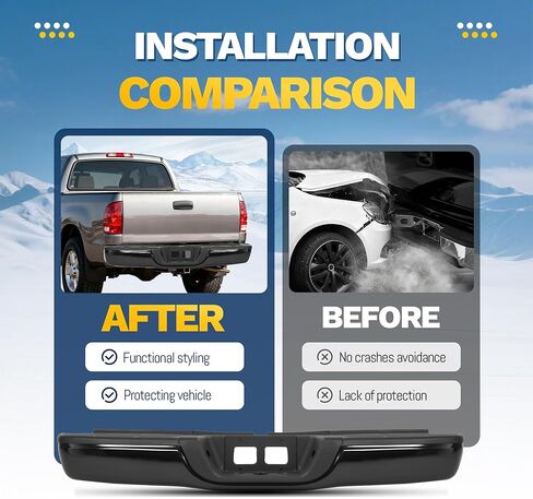مجموعة المصد الخلفي من ALMULOO متوافقة مع 2000-2006 Toyota Tundra لاستبدال TO1103108 in Kuwait