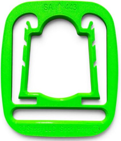 Embroidery Sock Hoop™ Aid Insert for 4X4 100X100mm SA443 Model Hoop Brother & Baby Lock (Green, Adult & Toddler Set) in Saudi Arabia