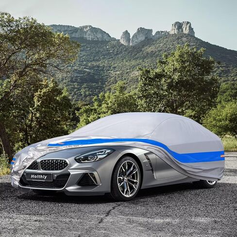 Car Cover Custom Fit for BMW Z4 E85 E86 E89 G29 Coupe Roadster (2002-2025), Waterproof All Weather Full Exterior Covers for Automobiles, Rain Sun Protector Car Cover Outdoor. Gray and Blue in Saudi Arabia