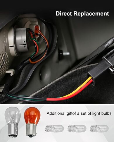 Tail Light Lamp Socket Wire Harness w/Bulb Fit for Kia Sorento 2015 2016 2017 2018 Replace 92480-C6000 92480C6000 in Saudi Arabia