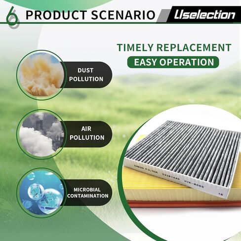 Cabin Engine Air Filter W/Activated Carbon Kit for Chevy Silverado 1500 GMC Sierra 1500 (2014-2018),Suburban Tahoe Yukon(2015-2020),Sierra 2500 3500 HD(2015-2019)(Not for Diesel),#22808781 22845992 in Saudi Arabia