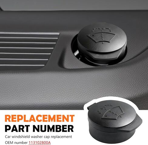 Car Windshield Washer Fluid Reservoir Cap,Good Sealing Windshield Washer Fluid Cap Replacement OEM#113102800A,Windshields Washers Caps Compatible with Tesla Model X/Y/S/3 in Saudi Arabia