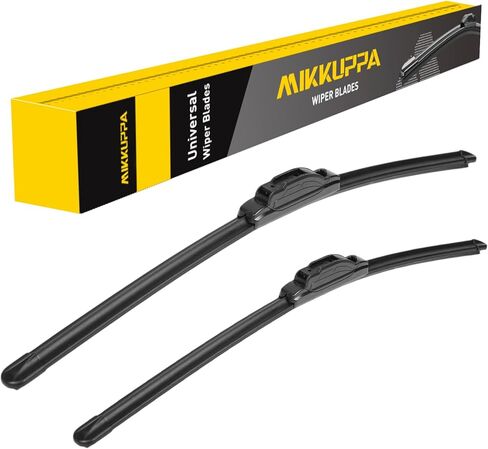 شفرات ممسحة الزجاج الأمامي MIKKUPPA مقاس 24 بوصة + 16 بوصة بديلة لـ 2005-2015 Hyundai Tucson، 2008-2011 Suburu Impreza، 2007-2008 Honda Fit، 2005-2008 Acura TSX، U/J HOOK شفرات ممسحة لجميع المواسم (عبوة من قطعتين) in Kuwait