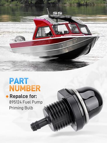 895124 مضخة البدء الأولية المتوافقة مع محركات Mercury Mariner Mercruiser Quicksilver 8HP 9.9HP 10HP 15HP 20HP 4 محركات خارجية مكربنة رباعية الأشواط (خنق يدوي، 2005-2008) in Kuwait