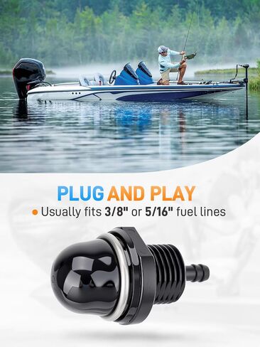 895124 مضخة البدء الأولية المتوافقة مع محركات Mercury Mariner Mercruiser Quicksilver 8HP 9.9HP 10HP 15HP 20HP 4 محركات خارجية مكربنة رباعية الأشواط (خنق يدوي، 2005-2008) in Kuwait