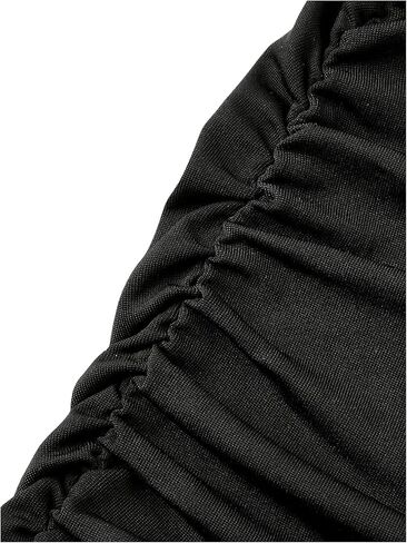 GORGLITTER المرأة Ruched Bodycon ماكسي تنورة عالية الخصر ذيل السمكة قلم رصاص التنانير الطويلة in Kuwait