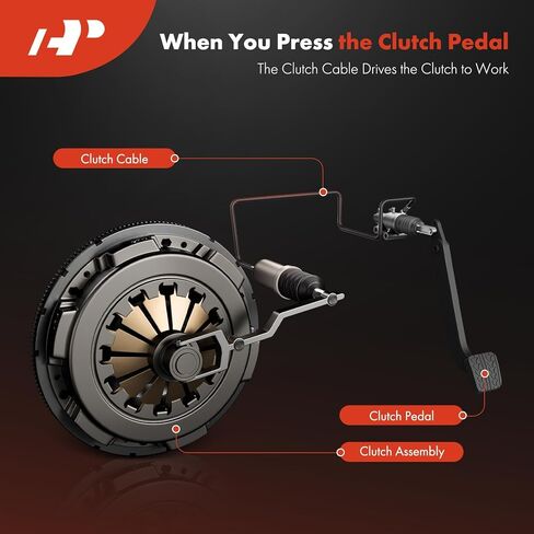 كابل القابض A-Premium 39.75 بوصة متوافق مع Geo Metro 1989-1997 وSuzuki Swift 1989-1994 وChevrolet Metro 1998-2000، 1.0L 1.3L، ناقل الحركة اليدوي in Kuwait