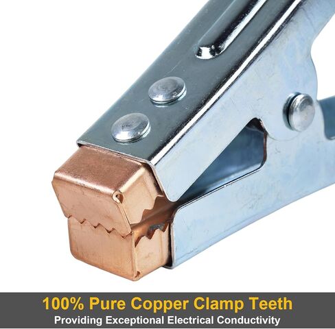 1800A Jumper Cable Clamps, Car Battery Charger Clip, Pure Copper Clamp Ends for Replacement Automotive, Cars, Trucks, Marine Battery Charging Connector 2PCS in Saudi Arabia