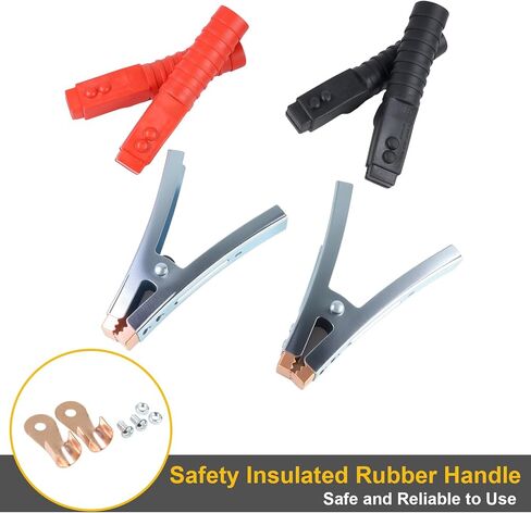 1800A Jumper Cable Clamps, Car Battery Charger Clip, Pure Copper Clamp Ends for Replacement Automotive, Cars, Trucks, Marine Battery Charging Connector 2PCS in Saudi Arabia