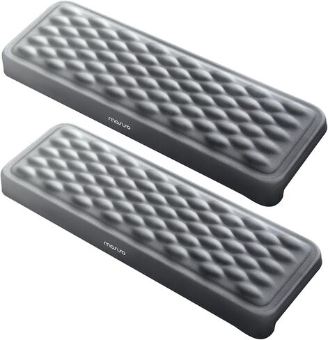 MOSISO Arm Rest for Desk, L-Shaped Desk Elbow Pad for Desk, Diamond Memory Foam Elbow Pads with Non-Slip Base, 2 Pcs Ergonomic Massage Desk Edge Cushion & Wrist Rest for Computer Keyboard, Purple in Kuwait