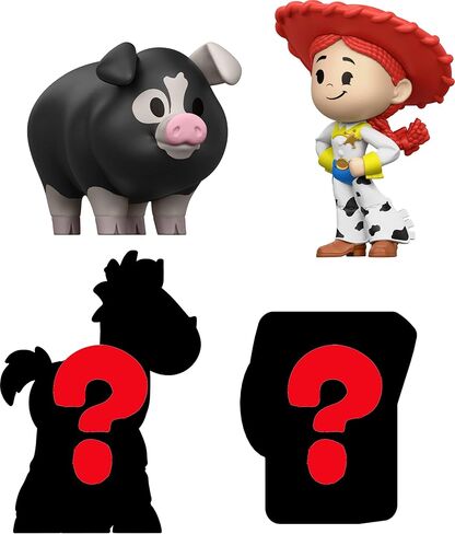 Mattel Disney and Pixar Toy Story 5 Mini Figures Multipacks, 4 Small Stars Movie Toys in Themed Group, 2 Characters Shown & 2 Hidden, Unpack Surprise in Kuwait