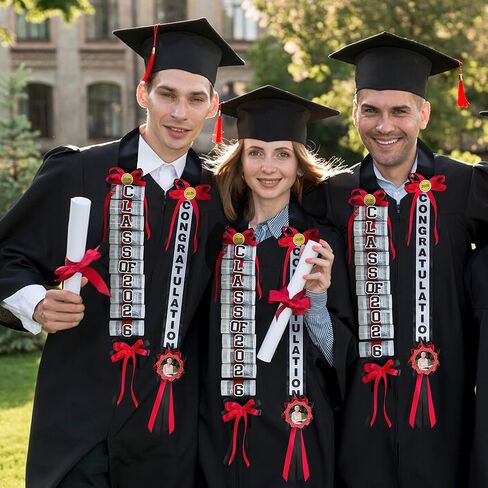 Graduation Money Lei Class of 2026 Double Ribbon Braided Lei Gift Handmade Graduation Cash Gifts for Congrats Graduates College Senior High School Gifts Party Supplies in Saudi Arabia