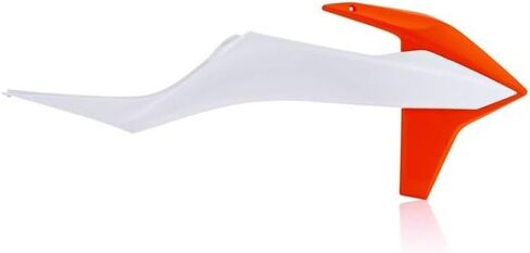 Acerbis Radiator Scoops 2020 أبيض/برتقالي متوافق مع KTM 150/250/300 XC-W/350/500 EXC-F 2020-2023/250/350/450 SX-F/125/150/250 SX/250/300 XC 2019-2022/350/500 XCF-W 2020-2022 - 2726516813 in Kuwait