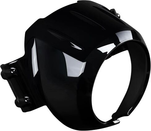 TCT-MOTORPARTS غطاء أمامي أسود لامع للحافة الأمامية العلوية قناع مناسب للكشاف الهندي الستين كشاف 2015-2024 كشاف كلاسيكي 2025 in Kuwait