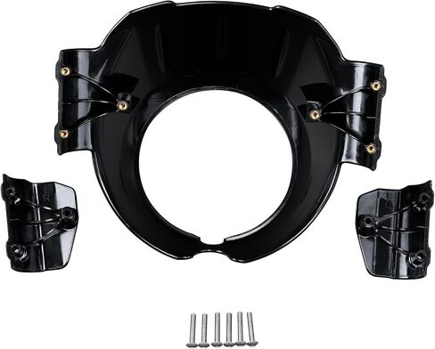 TCT-MOTORPARTS غطاء أمامي أسود لامع للحافة الأمامية العلوية قناع مناسب للكشاف الهندي الستين كشاف 2015-2024 كشاف كلاسيكي 2025 in Kuwait