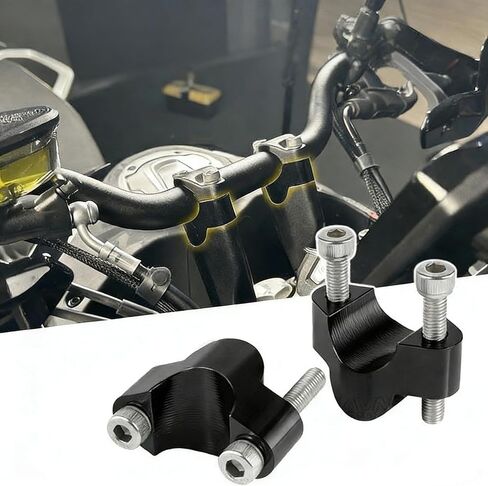 20MM Higher Handlebar Riser Mount Bracket CNC Raise Clamps Handle Bar Clamp Compatible with CFMOTO Ibex 450/Ibex 800 S/T/E 2023 2024 2025,CFMOTO Ibex 450 Accessories,CFMOTO Ibex 800 Accessories in Saudi Arabia
