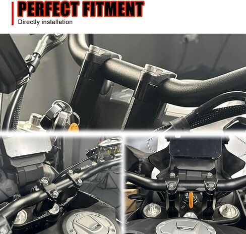 20MM Higher Handlebar Riser Mount Bracket CNC Raise Clamps Handle Bar Clamp Compatible with CFMOTO Ibex 450/Ibex 800 S/T/E 2023 2024 2025,CFMOTO Ibex 450 Accessories,CFMOTO Ibex 800 Accessories in Saudi Arabia