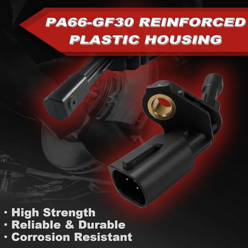 ABS Wheel Speed Sensor 2Pcs: Rear Left & Right Compatible with Volkswagen 2012-2019 Beetle L4 1.8L L5 2.5L L4 2.0L, 2006-2014 GTI L4 2.0L, 2005-18 Jetta L4 2.0L L5 2.5L, 2006-10 Passat L4 2.0L V6 3.6L in Saudi Arabia
