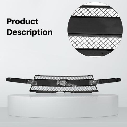 Front Grill Grille Black Center Bar With Dark Gray Mesh Insert Compatible With Chevrolet 2002-2005 Trailblazer in Saudi Arabia