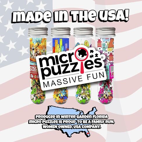 Micro Puzzles Loveable Cats Mini Jigsaw Puzzle for Adults – 150 Piece Small Pocket Puzzle 4x6 Inches, Cute Travel Puzzle, Unique Gift Idea – Made in USA in Kuwait