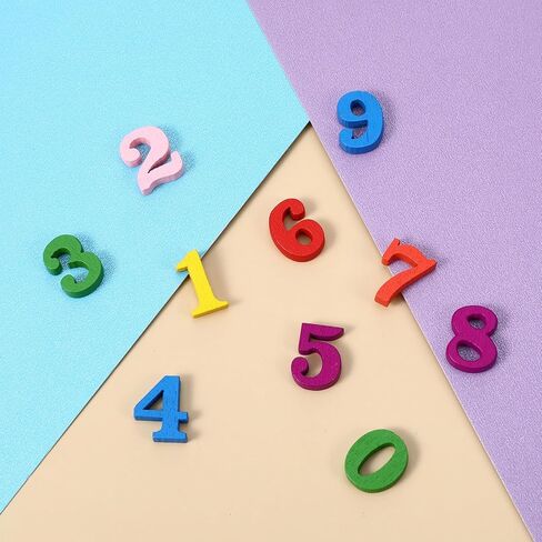 200 قطعة من الأرقام الخشبية الملونة، 0.6 بوصة 0-9 أرقام خشبية صغيرة مختلطة غير مكتملة، مجموعة أرقام تقويم الساعة الفارغة، رقم خشبي صغير متنوع عشوائي للحرف اليدوية اليدوية، الفرز، سجل القصاصات، ديكور المنزل in Kuwait
