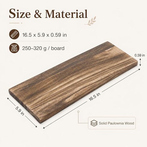 6-Pack Multifunctional Unfinished Wood Planks – 16.5" x 5.9" x 0.59" Carbonized Blank Wooden Boards Ideal for Homemade DIY Crafts Front Door Signs Wall Art Small Shelf Boards & Decor Projects in Saudi Arabia