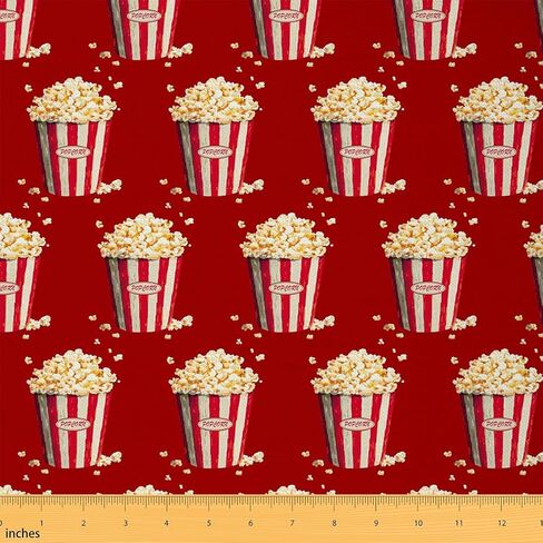 قماش مطبوع سينمائي مرسومة يدويًا من The Yard، نسيج تنجيد فيلم عتيق، بكرة فيلم ديكور داخلي لمشاريع الخياطة اليدوية، فيلم فني بالخط الأبيض، 1 ياردة من الفلانيل الناعم in Kuwait